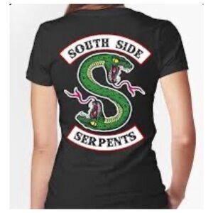 Riverdale Tee Shirt South Side Serpents T-shirt Unisex Black Size M